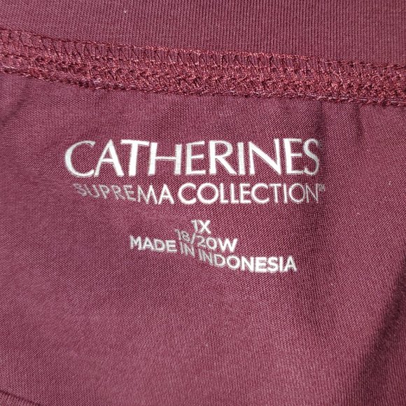 Catherines Suprema Collection Stretchy Loose-Fitting Pants with 2 Side Pockets - Picture 2 of 2